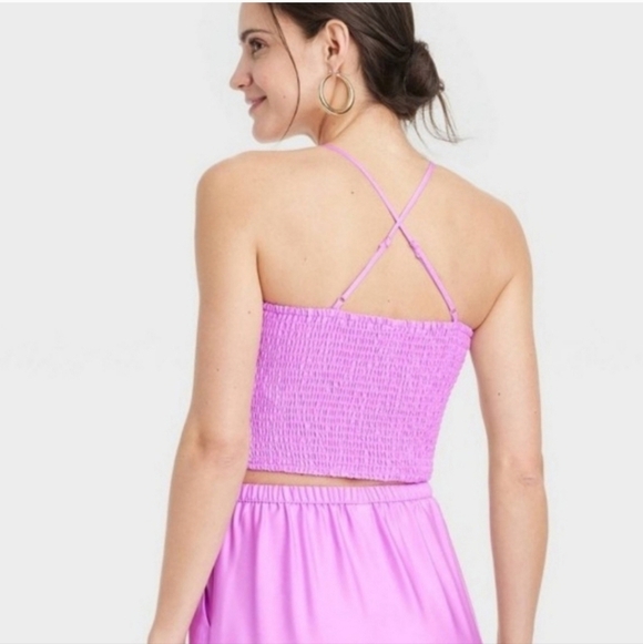 A New Day Women's Pink Crop Top - Picture 2 of 11